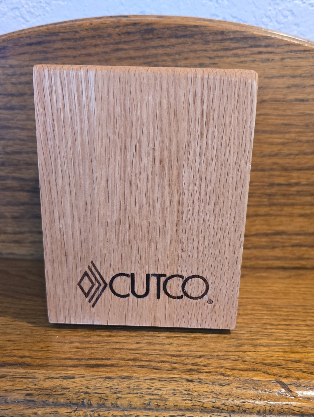 Cutco Natural Wood Kitchen Tool Holder
